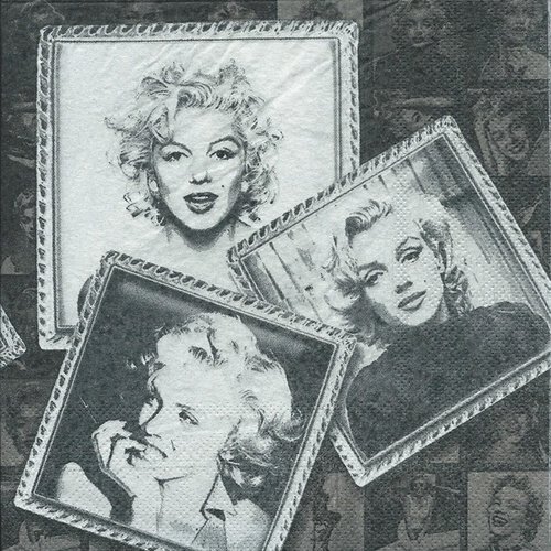 1 serviette en papier marilyn monroe - ref 1095