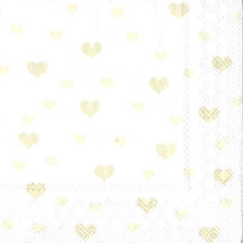 1 serviette en papier coeur - ref 1435