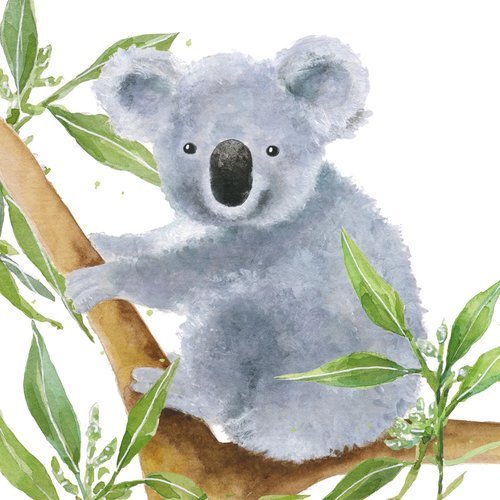 1 serviette en papier koala - ref 1607
