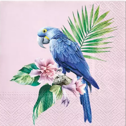 1 serviette en papier oiseaux exotique - perroquet - réf 1774