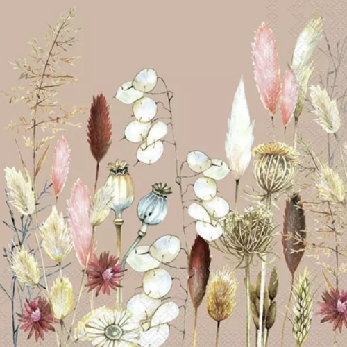 1 serviette en papier fleur de campagne - ref 1901