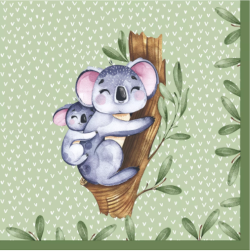 1 serviette en papier koalas - ref 1984