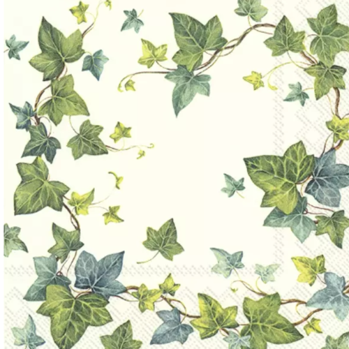 1 serviette en papier lierre - ref 2526