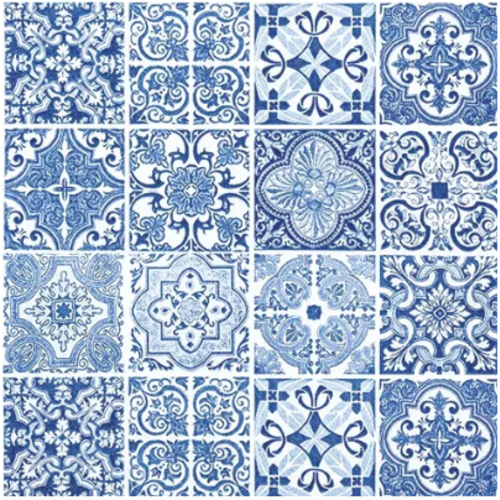 1 serviette en papier mosaique - ref 2590