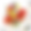 1 serviette en papier fleurs - coquelicot - ref 2618