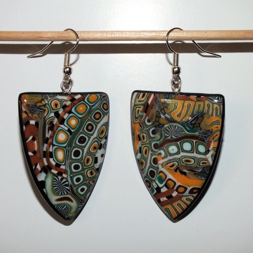 Boucles d'oreilles triangle inversé