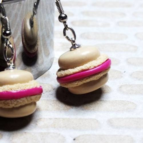 Gourmandises macaron pour vos oreilles à la framboise 