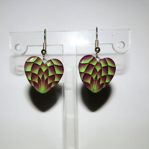 Boucles d'oreilles tout coeur