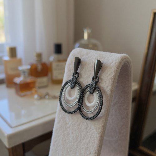 Boucles d'oreilles rondes style créoles