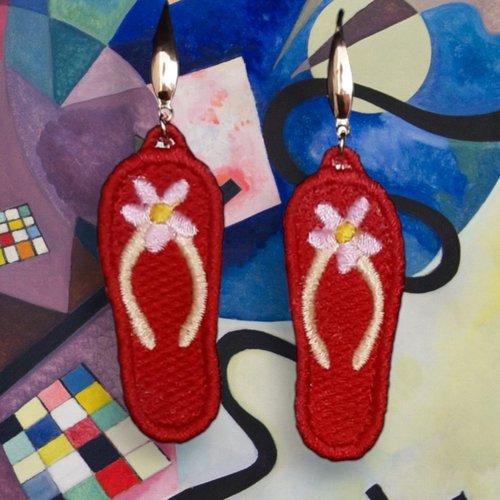 Boucles d'oreilles tongs