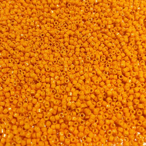 5 g, perles miyuki delica 11/0, orange 2104