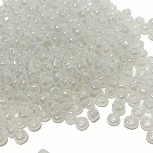 3 mm, 35 g perles de rocaille, blanc ceylon