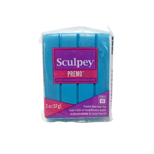 57 g. sculpey polymère premo. bleu clair 5505