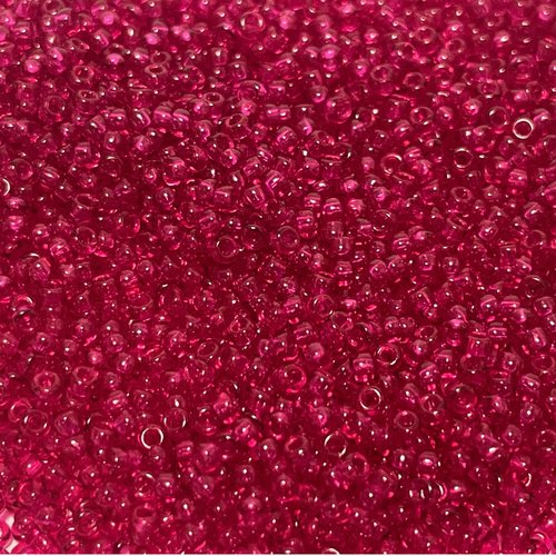 10 g. perles miyuki rocailles 11-0. rose framboise 1406