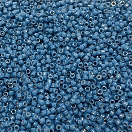 Nouveau 5 g. perles miyuki delica 11/0, jeniper berry, bleu, 2135