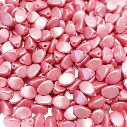 100 perles, albâtre, pinch de 5*3 mm. rose