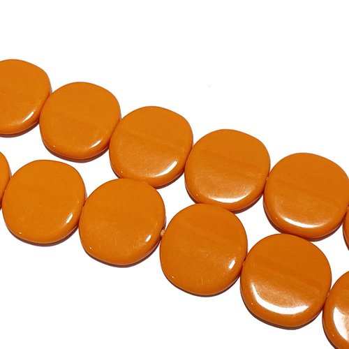 23 mm. palet à enfiler en résine. orange
