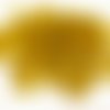 500 p. losange en verre dépoli. jaune 10*8 mm.