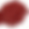 Tila beads, rouge foncé mat, 5*5*1,9 mm