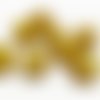 22 mm . perle céramique émaillée jaune.