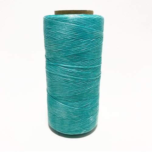 260 m. cordon polyester ciré enduit. turquoise. 1 mm.