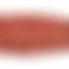 4*3 mm. perles verre à facettes rose saumoné. fil de 130 perles.
