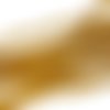 4*3 mm. perles verre à facettes, orangé irisé. fil 123 p