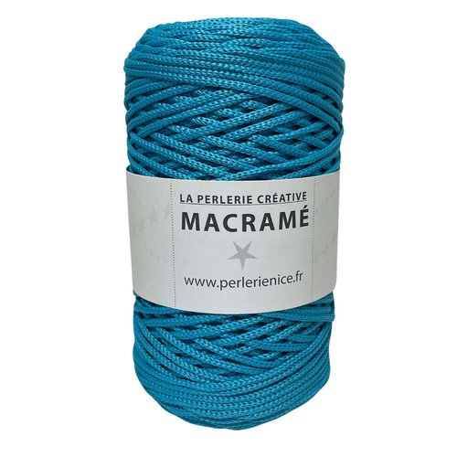 200 m. corde polyester 3 mm. bleu azur