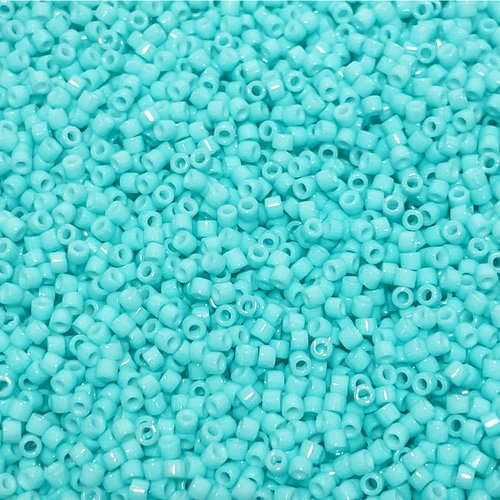 Nouveau 5 g. perles miyuki delica 11/0, turquoise clair. 2122