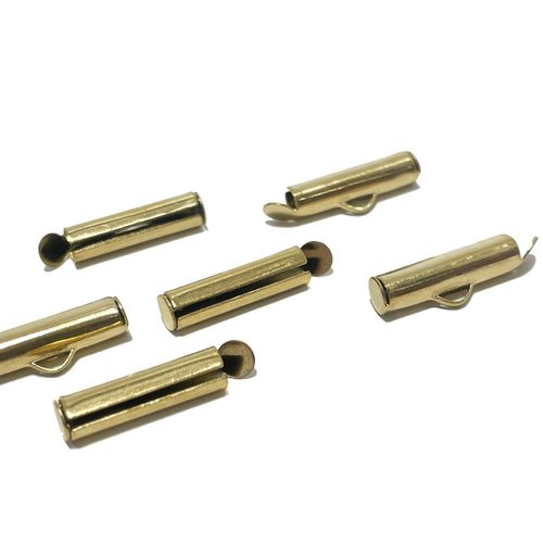 16 mm. 6 embouts tubes à glissière acier inoxydable 304