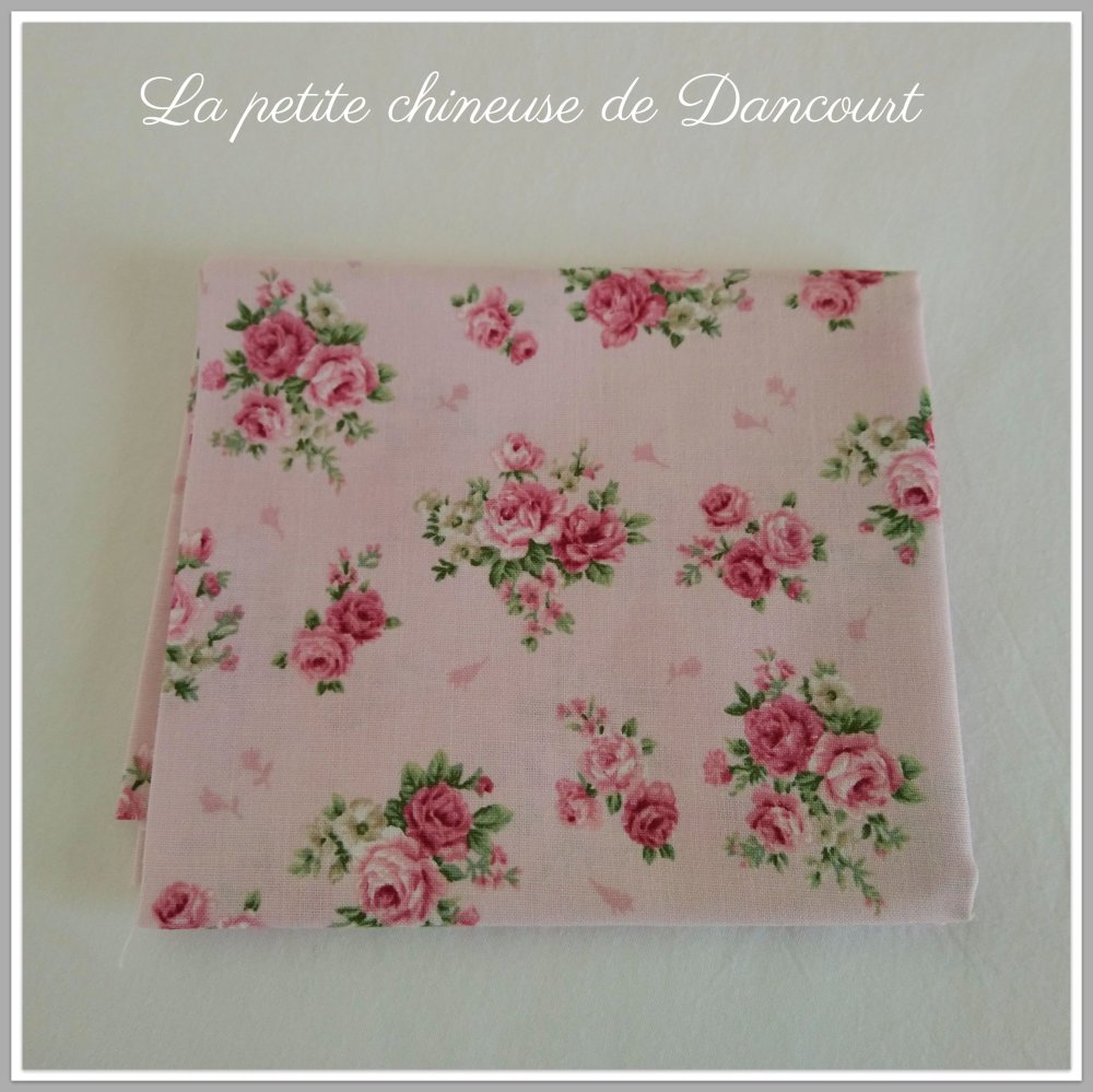 Coupon De Tissus Roselyne Rose Un Grand Marche