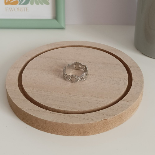 Bague oeil grec acier inoxydable