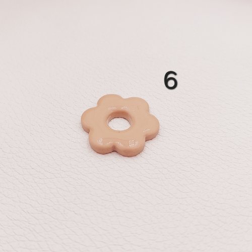 Pampilles fleurs beige