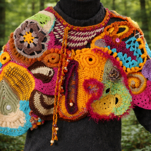 Poncho "eclat vagabond"