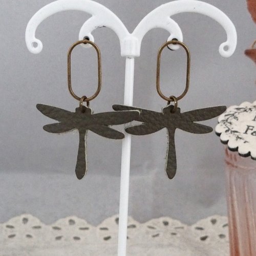 Boucles d'oreille "libellule"
