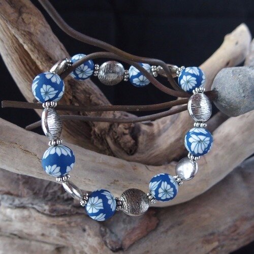 Bracelet intemporel "bleu majorelle" 