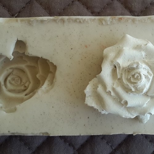 Moule mini tête rose tige