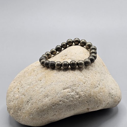 Bracelet en pyrite véritable