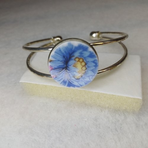 Bracelet réglable en vaisselle ancienne