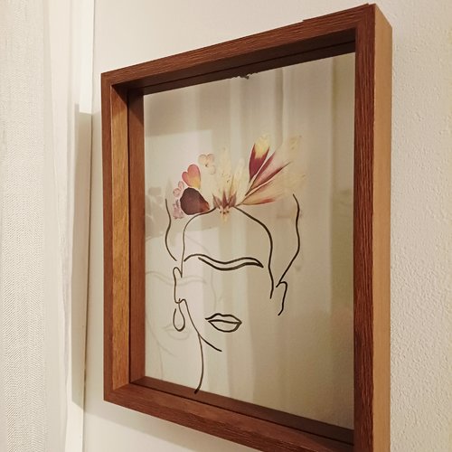 Cadre végétal frida kahlo