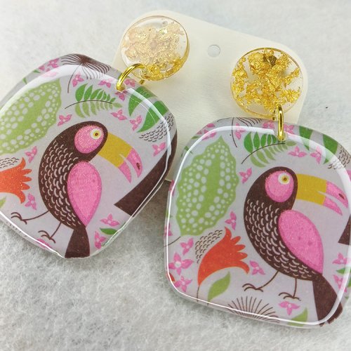 Boucles d'oreilles les oiseaux