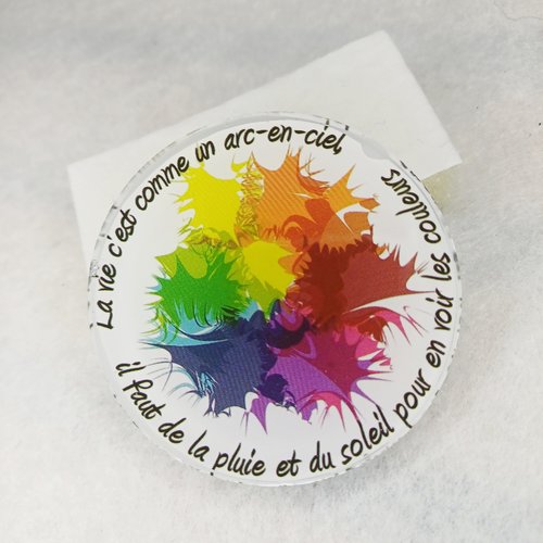 Magnet la vie c'est comme un arc-en-ciel