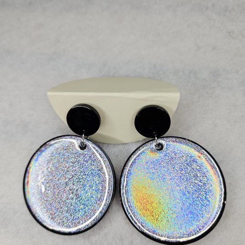 Boucles d'oreilles holographiques