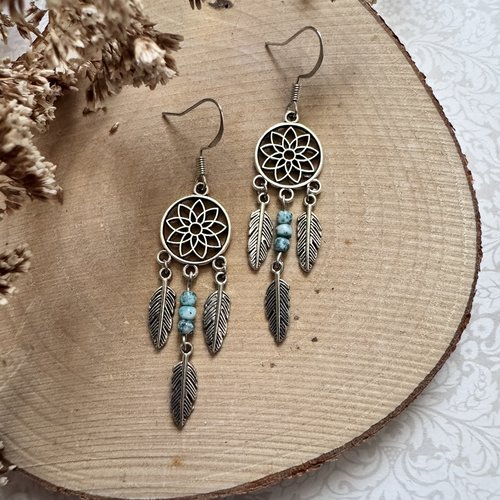 Boucles d'oreilles "piège à rêves"