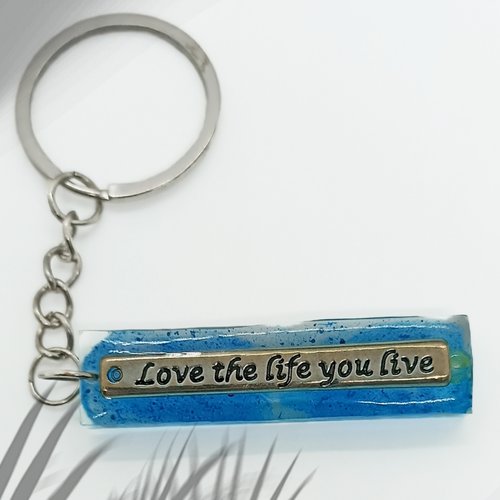 Porte clés "la mantras bleu"