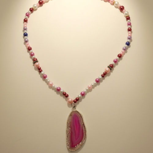 Collier bohème "agate"