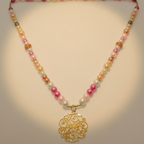 Collier bohème "romance dorée"