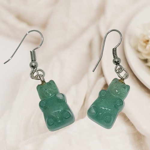 Boucles d'oreilles "ours gummy"
