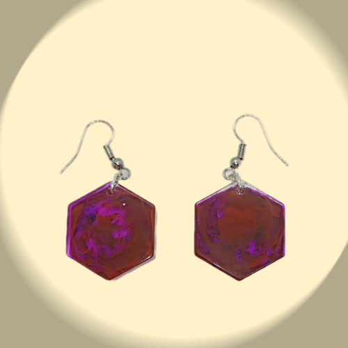 Boucles d'oreilles "galaxie"