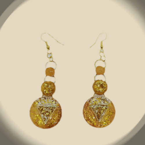 Boucles d'oreilles "aube dorée"